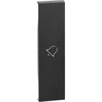 Bticino Living Now - клавиша для управ. элемента campan. 1 модуль. черн. KG01D