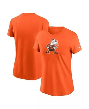 Женская оранжевая футболка с логотипом Cleveland Browns Primary Nike, оранжевый