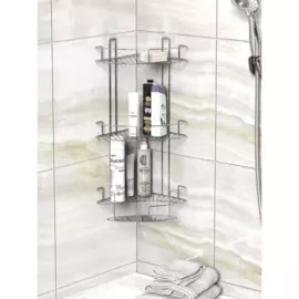 полка для ванной комнаты "balcony" fora тройная металл хром for-dim103