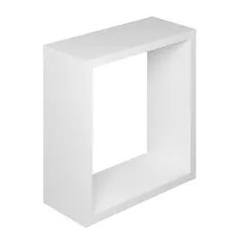 полка квадратная 240*240*124мм mebelpro белый мп-701