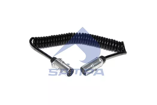 кабель спиральный !7/7 пол.,Type N Euro/Euro,c 2 штек.(пласт цельн.),24V,Lmax4500 ISO1185\