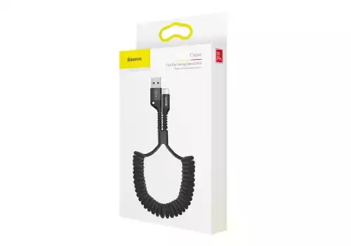 кабель USB! Lightning, 1м 2A, черный витой, оплетка\ CALSR-01 BASEUS