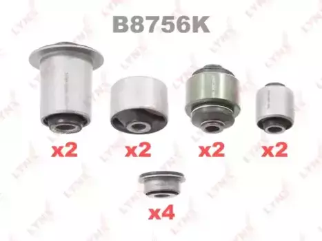 к-кт сайлентблоков рычагов задней подвески!\ Toyota Rav4 III-IV 05-18 B8756K LYNXAUTO
