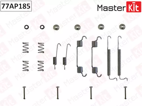 Пружины барабанных тормозных колодок MASTERKIT 77AP185