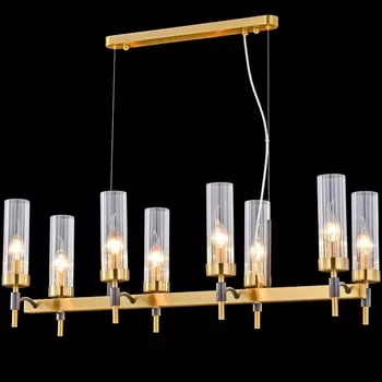 Подвесная люстра ILLUMICO IL5177-8LLS-29 BRASS TUBO