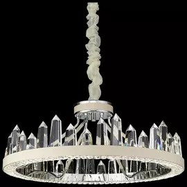 Подвесная люстра хрустальная светодиодная Wertmark Leona WE456.08.103 кольцо