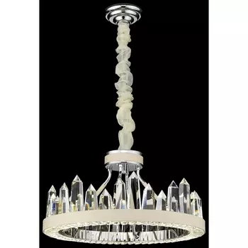 Подвесная люстра хрустальная светодиодная Wertmark Leona WE456.06.103 кольцо
