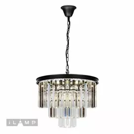 Подвесная люстра хрустальная 6101-500 BK iLamp Triumph