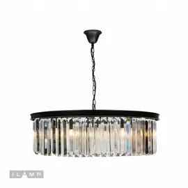 Подвесная люстра хрустальная 6102-800 BK iLamp Triumph
