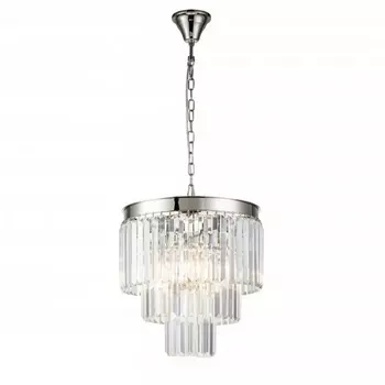 Подвесная люстра хрустальная 7383/6P NICKEL iLamp Triumph NIC