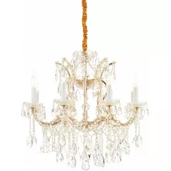 Подвесная люстра iLamp Diamond 6071-8 GD+CL подсвечник