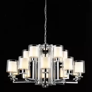 Подвесная люстра iLamp King RM6201-10+5 CR+CL