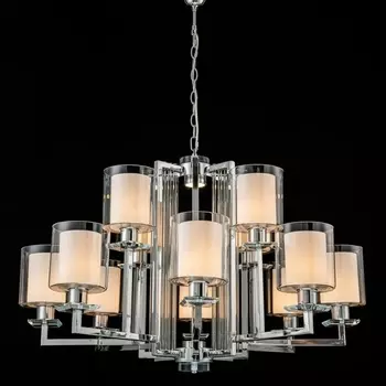 Подвесная люстра iLamp King RM6201-8+4 CR+CL