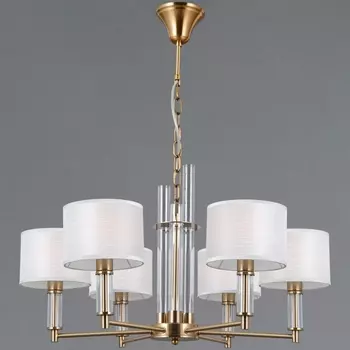 Подвесная люстра ILLUMICO IL0755-6PSQ-25 BRASS GENOA