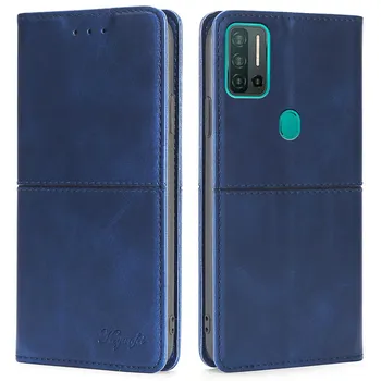 Чехол-кошелек в стиле ретро For Nothing Phone 1 Blackview A100 A55 Itel Vision 1 Pro TCL 20B Чехол Кобура из искусственной кожи Подставка Слоты для карт Бампер для телефона Alcatel 1C 2019 чёрный