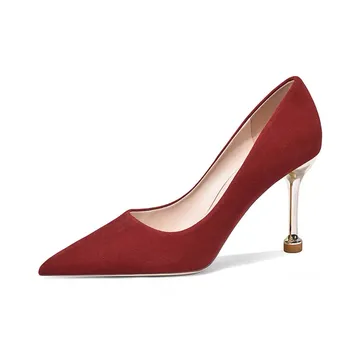 Туфли женские на высоком каблуке Imono, цвет Burgundy 6cm