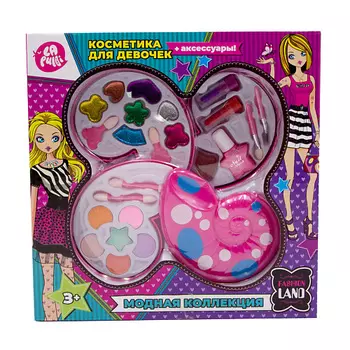 LAPULLI KIDS Набор детской косметики тени для век, блеск для губ, лак для ногтей