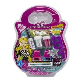 LAPULLI KIDS Набор детской декоративной косметики помада, лак для ногтей