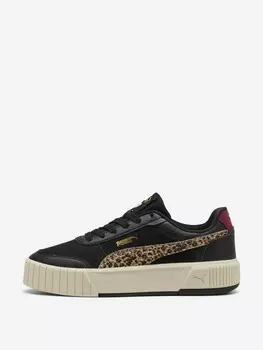 Кеды женские Puma Carina Mia Animal Flair, Черный