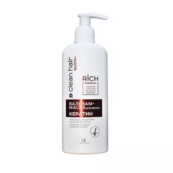 BELKOSMEX CLEAN HAIR LECITHIN+ Бальзам-маска для волос Кератин 230.0