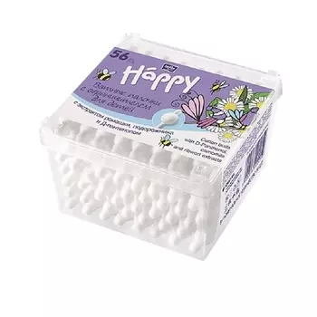 BELLA BABY HAPPY Ватные палочки с экстрактом ромашки, подорожника и Д-пантенолом 56.0