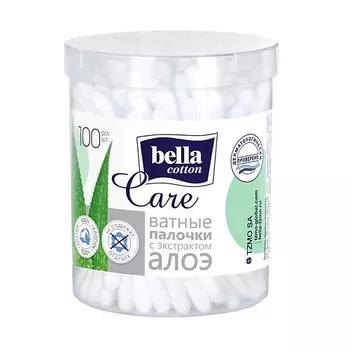 BELLA Ватные палочки cotton care алоэ 100.0