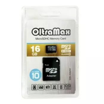 Карта памяти Oltramax MicroSDHC 16GB Class10