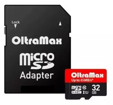 Карта памяти Oltramax MicroSDHC 32GB Elite Class10 UHS-I (OM032GCSDHC10UHS-1-ElU1)