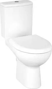 Унитаз-компакт Cersanit Nature New Clean On 011 KO-NTR011-3/5-COn-DL безободковый с крышкой-сиденьем микролифт