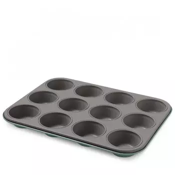 Форма для 12 маффинов зеленая, Bon Ton Guardini 35x27 см (74912PAGBHEE)