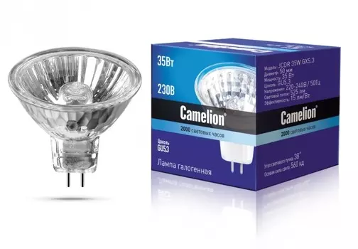 Галогенная лампа GU5.3 35W JCDR Camelion JCDR 35W GX5.3 (1952)