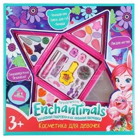 Набор косметики Enchantimals, тени для век, помада, блеск для губ, лак для ногтей, 10393B2-ENS