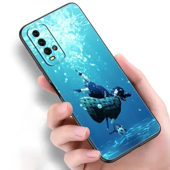 Чехол для телефона Kimetsu No Yaiba Demon Slayer аниме для Xiaomi Redmi Note 11 10 9 8 Pro 11T 10T 10S 9S 8T 9 9A 9C 9T, черный мягкий чехол Redmi 8