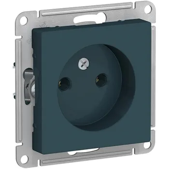 Розетка без заземления (изумрудный) Systeme Electric AtlasDesign ATN000841