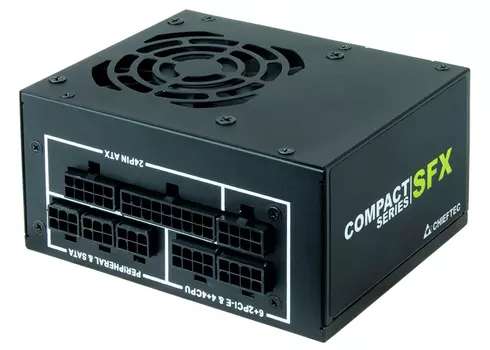 Блок питания Chieftec Compact CSN-550C (ATX 2.3, 550W, SFX, Active PFC, 80mm fan, 80 PLUS GOLD, Full Cable Management) Retail (CSN-550C)