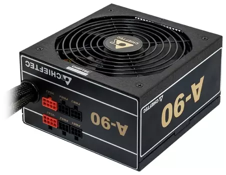 Блок питания Chieftec PSU GDP-650C 650W A-90 ATX2.3/EPS12V 230V CabMan RT 90%+ 14cm Fan Active PFC Fix:20+4, 8(4+4)p Mod:2x8(6+2)p,2x(SATAx3),3xMolex+Flop (GDP-650C)