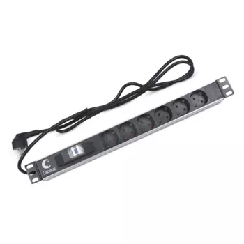Блок розеток CABEUS PDU-6P-B-2EU 6 роз 16А 250V шнур 2м (PDU-6P-B-2EU)