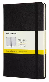 Блокнот Moleskine CLASSIC QP051 Medium 115x180мм 208стр. клетка твердая обложка черный