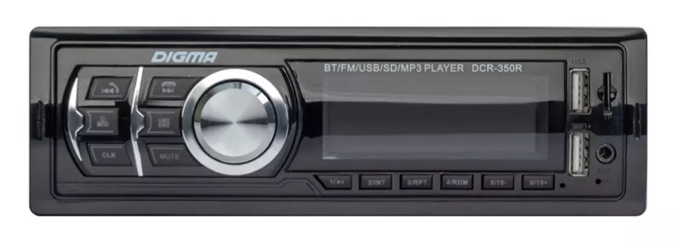 Автомагнитола Digma DCR-350R 1DIN 4x45Вт