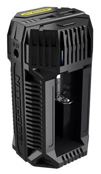 Автомобильное зар./устр. Nitecore V2 2A черный (17179)