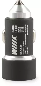 Автомобильное зар./устр. Wiiix UCC-2-37 2.4A+2.4A универсальное черный
