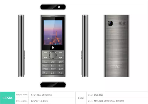 B241 Dark Grey, 2.4'', 32MB RAM, 32MB, 0.08Mpix, 2 Sim, Micro-USB, 2500mAh