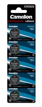 Батарея Camelion Lithium CR2025 BL-5 CR2025 150mAh (5шт) блистер