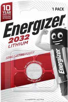 Батарея Energizer Lithium CR2032 (1шт) блистер