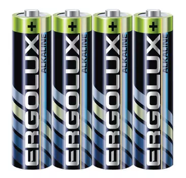 Батарея Ergolux Alkaline LR03 SR4 AAA 1250mAh (4шт) спайка