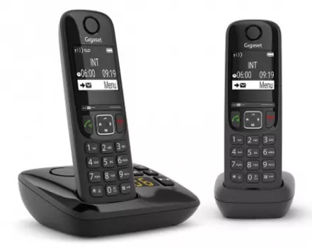 Беспроводной телефон GIGASET AS690 AM DUO black (L36852-H2836-S301)