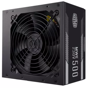 Блок питания 500 Ватт Cooler Master MWE 500W White 230V - V2 (MPE-5001-ACABW-EU)