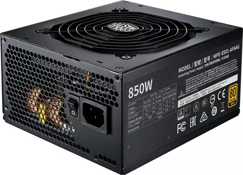 Блок питания 850 Ватт Cooler Master MWE Gold 850 V2 Full Modular (MPE-8501-AFAAG-EU)