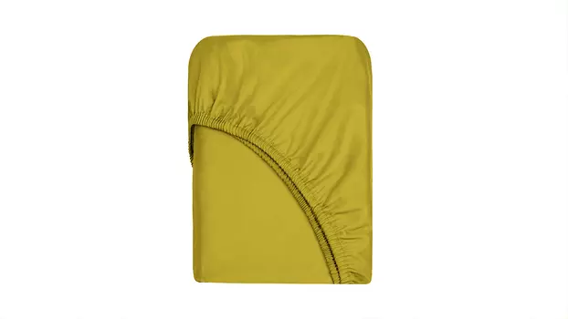 Простыня на резинке Askona Home Scandi, цвет горчица