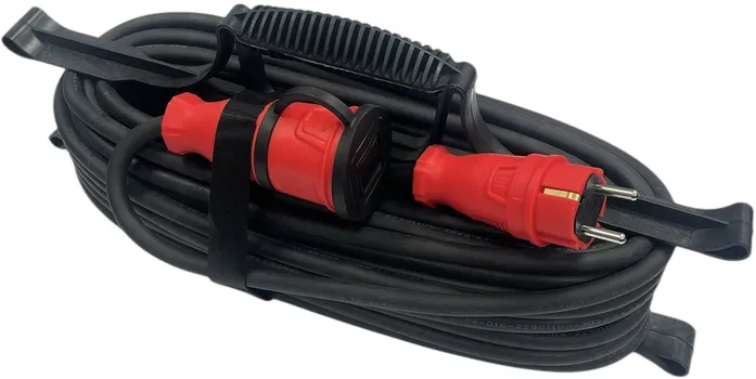 Удлинитель силовой iTOK i-CONNECT-COLOR-SUR-PVS-215-1-44-15-RED тип SUR серии iCONNECT COLOR на рамке без земли ПВС 2х1,5 мм 1 гнездо IP44 ГОСТ цвет к